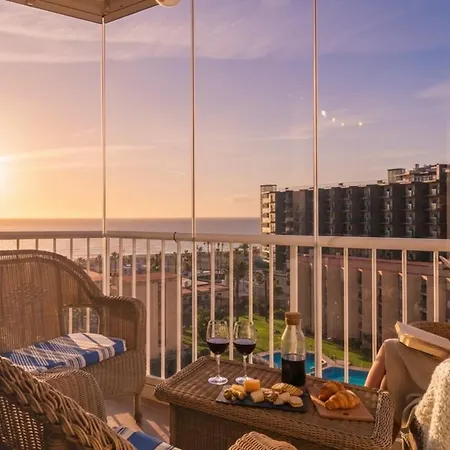 Terraza 1ª Línea Con Vistas En Playamar The Door Apartamento