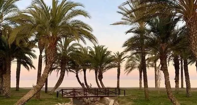 Terraza 1ª Linea Con Vistas En Playamar The Door Апартаменты