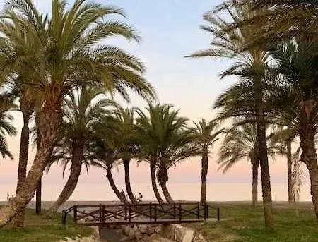 Terraza 1ª Linea Con Vistas En Playamar The Door Апартаменты